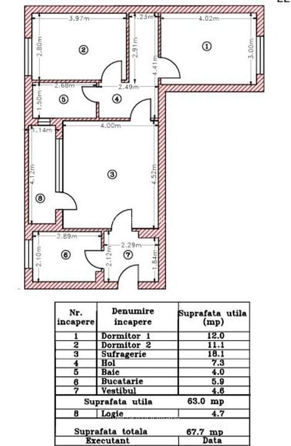 3 Camere - 68 mp | Teiul Doamnei - 12 min Metrou Obor - 1