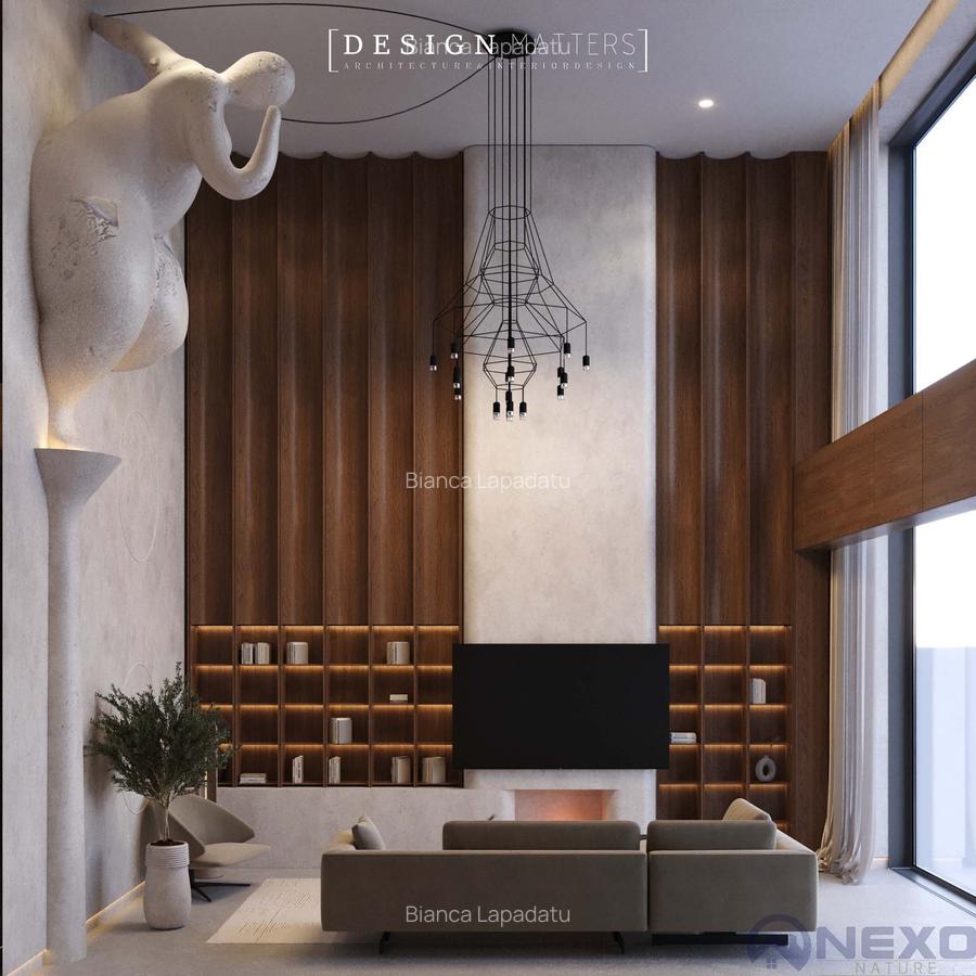 NEXO Nature - Vile Inteligente cu Piscină  Privată  și  Living Înalt de 7 Metri - 4