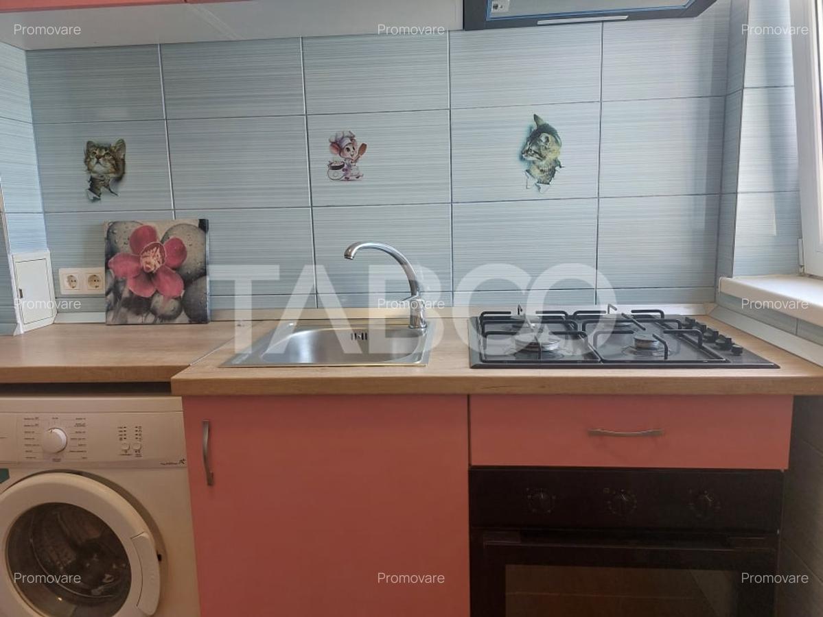 Apartament 3 camere renovat total 38 mp etaj 3 Stejarului Cisnadie - 12