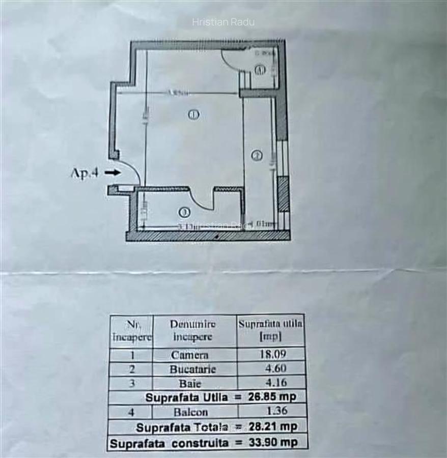 GARSONIERA SECTOR 1 ET.1/3 BUCURESTII NOI METROU PARC BAZILESCU - 9