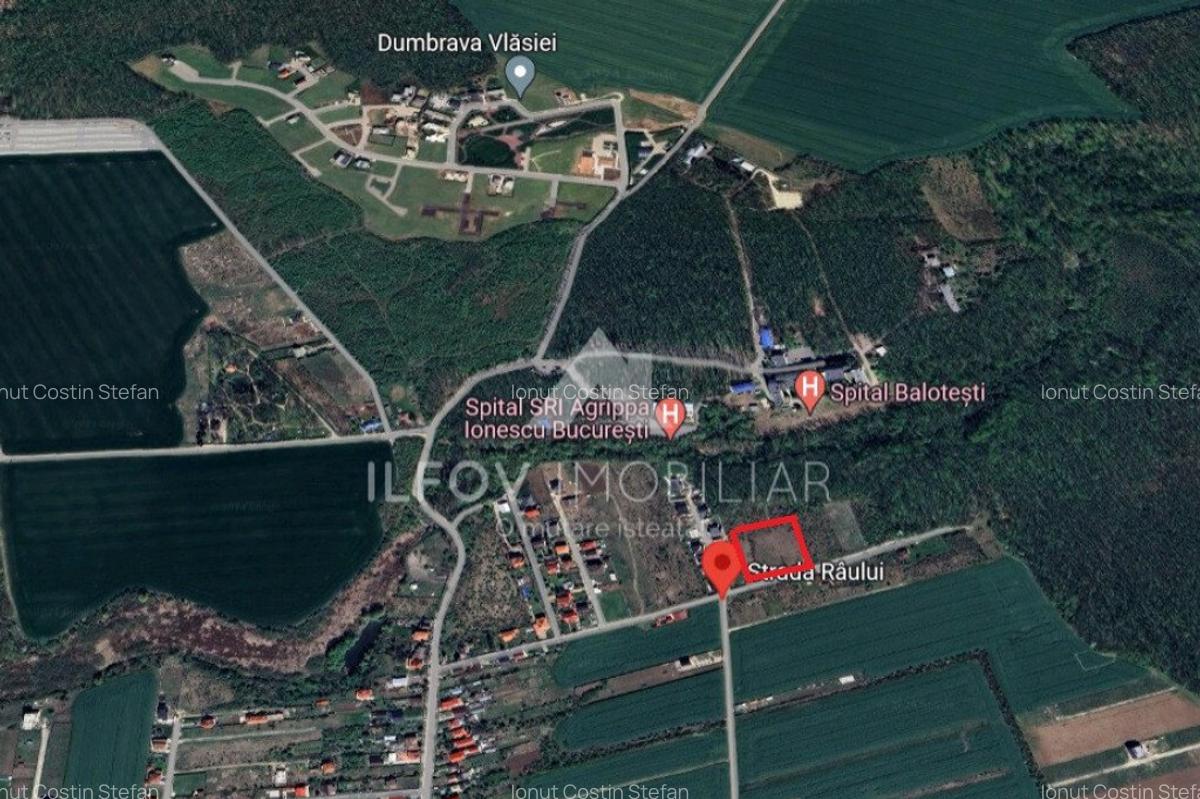 Teren intravilan Balotesti 9782mp 96ml deschidere langa padu - 2