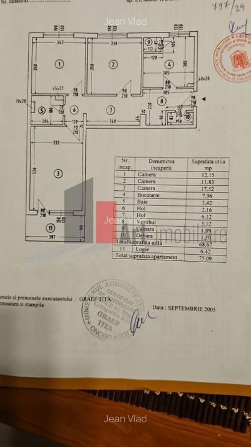 Apartament cu 3 camere semidecomandat în Titulescu - 13