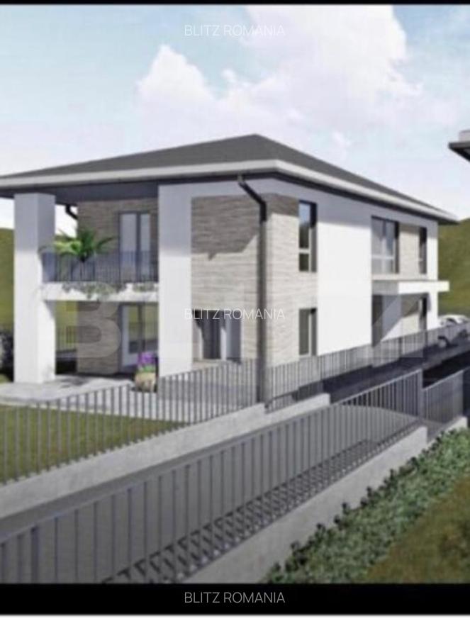 Casa individuala semifinisata, 5 camere, terasa circulabila, zona Luna de sus - 2