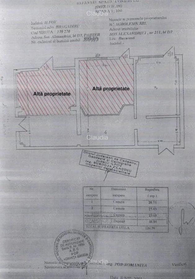 Spa?iu de inchiriere situat in ora?ul Bragadiru, langa Primaria Bragadiru - 1