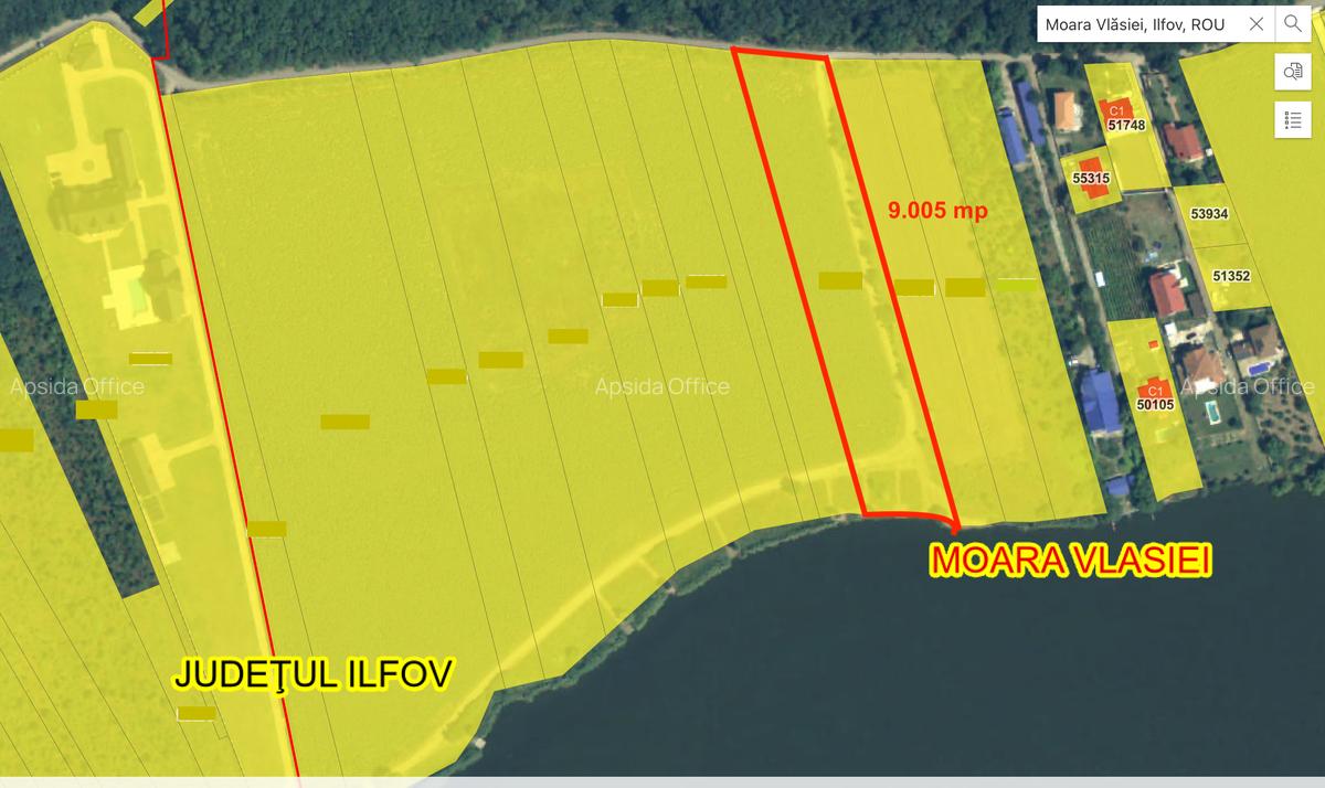 Teren de vânzare cu acces direct la lac, între pădure și apă – Moara Vlăsiei - 2
