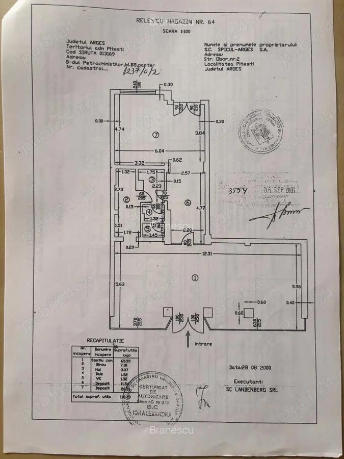 Inchiriez spatiu comercial Prundu, Pitesti, in supraf. utila de 120 mp - 3
