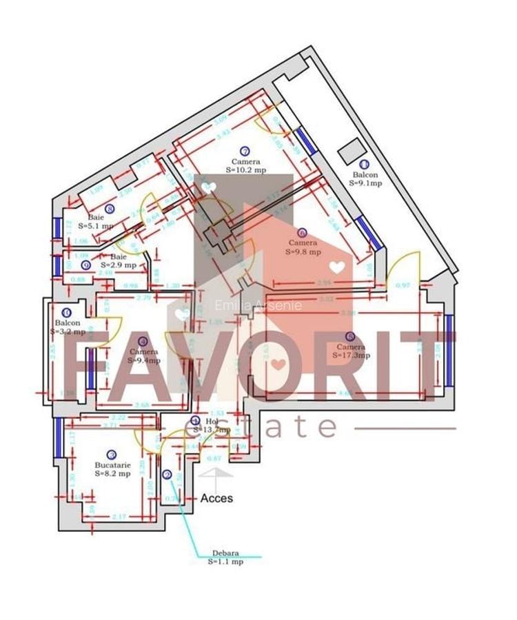 Oportunitate de cumpărare - Apartament 4 camere decomandat, zona Șagului - 13