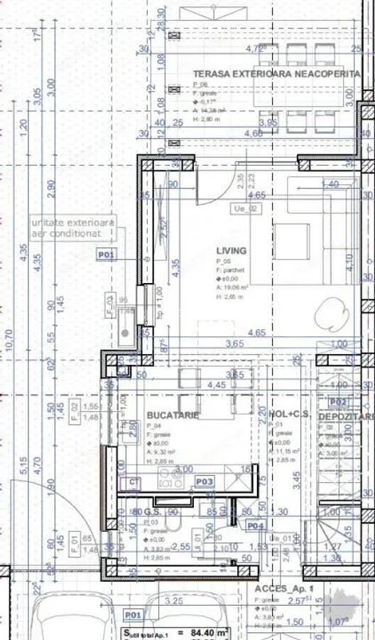 Duplex 3 camere, Su = 84,4 mp, St= 369,5 mp, Mosnita Noua - 2