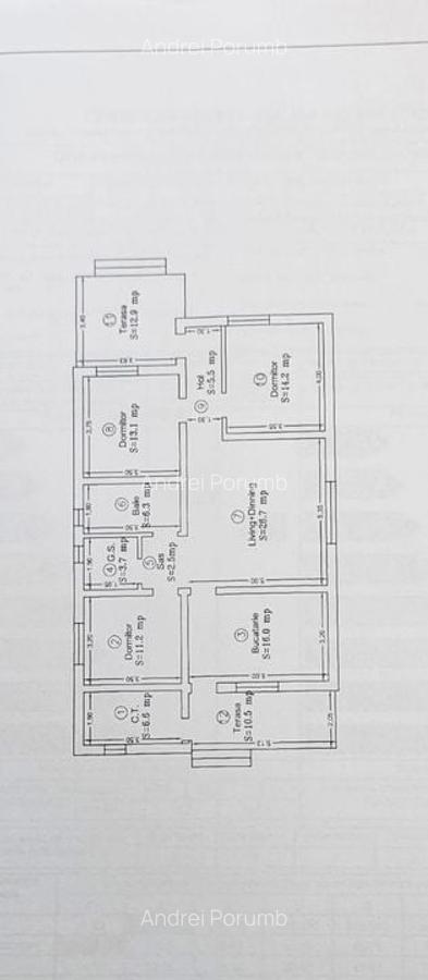 Casa Individuala Parter Sanmihaiu Roman,4 Camere,2 Bai,Proiect Modern - 15