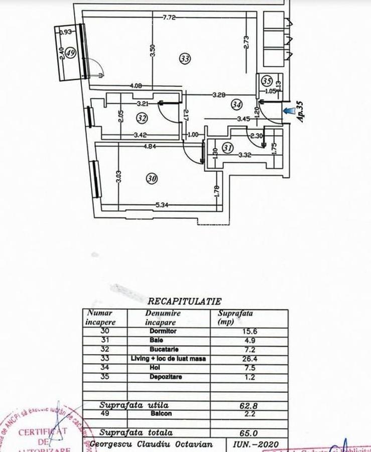 Apartament cu 2 camere semidecomandat, mobilat în Băneasa - 13