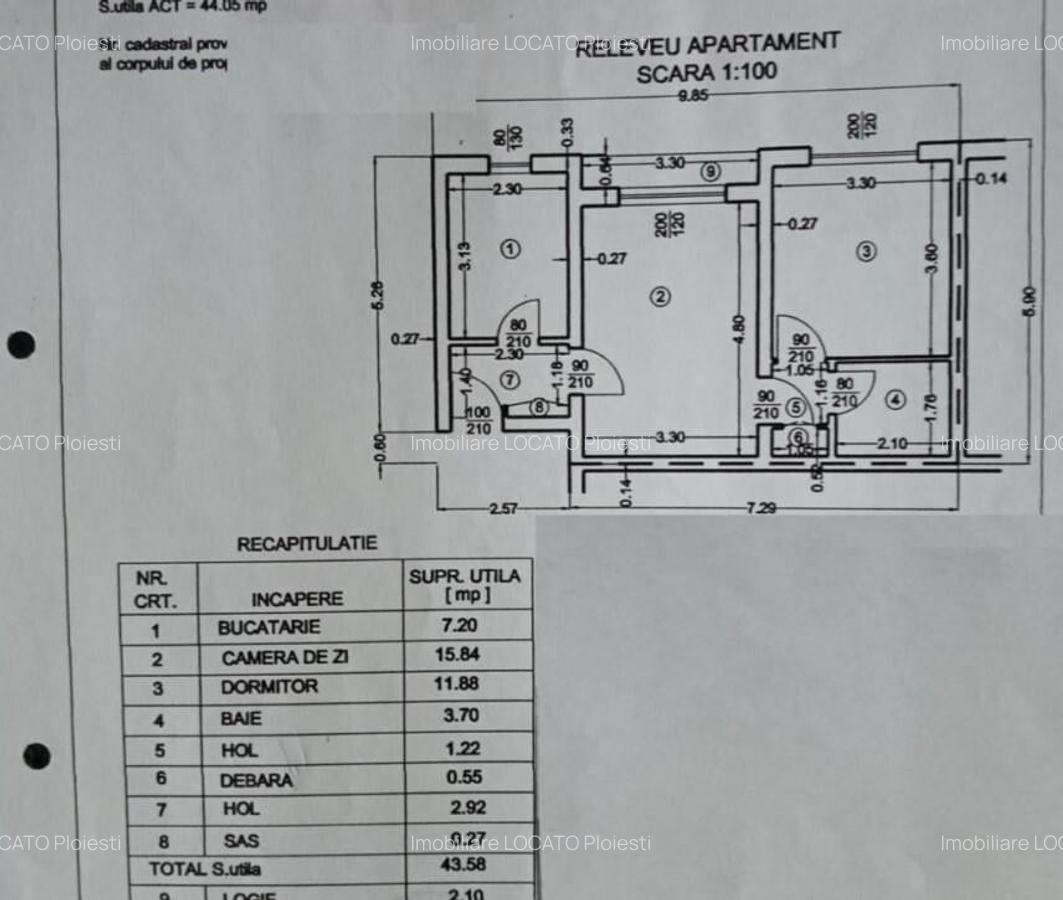 Apartament 2 camere - parter - zona NORD Ploie?ti (Gostat) - 8