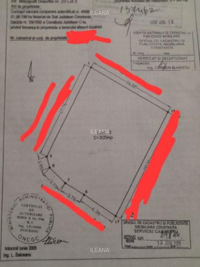 Brătianu (aproape de noul lidl) teren 305 metri - 1