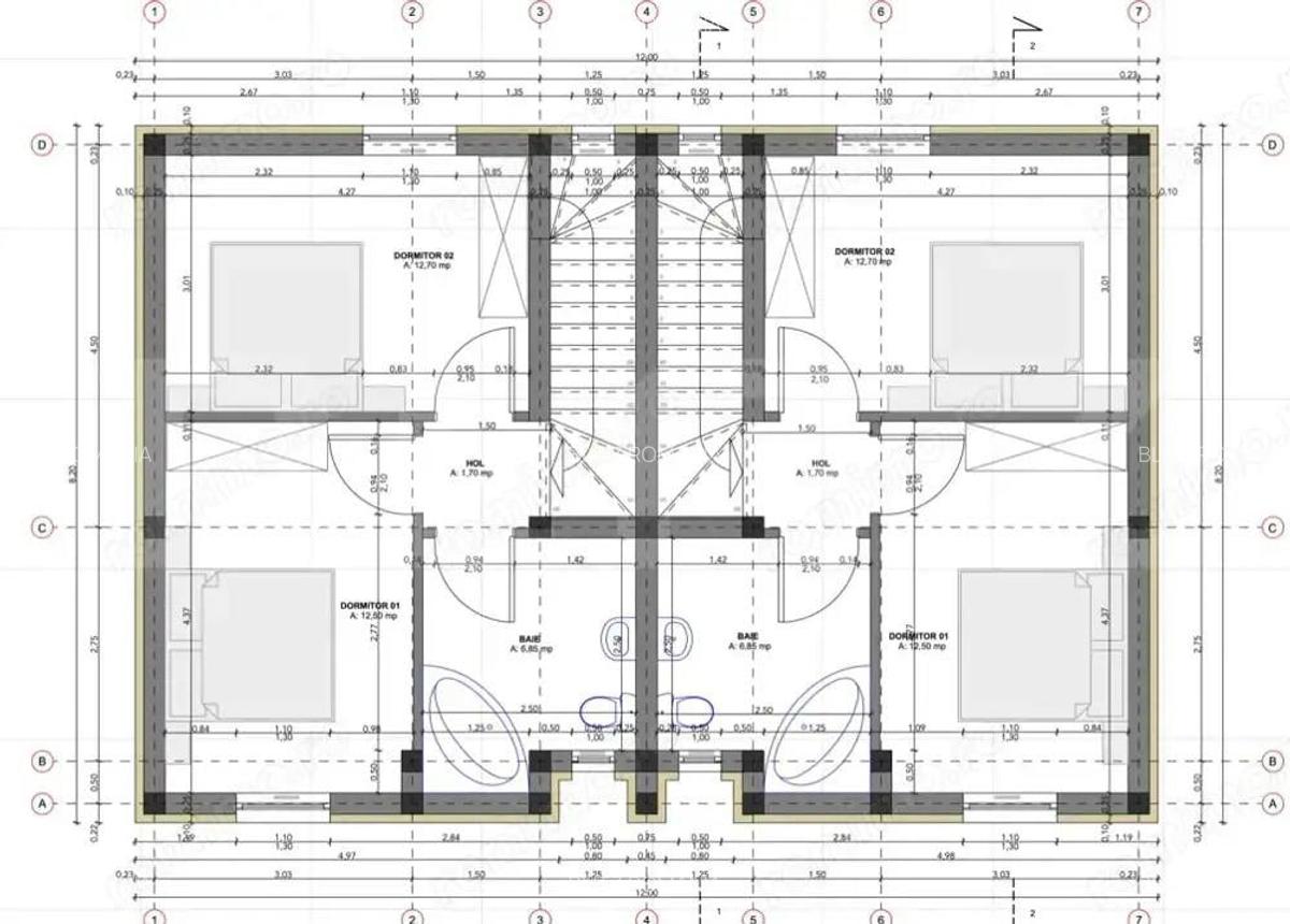 Duplex de vanzare in Sanandrei, 3 camere P+E 73mp utili 310mp teren - 2