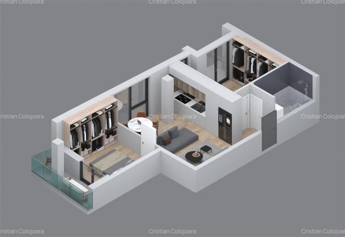 Apartament cu 3 camere decomandat în Badea Cârțan - 3