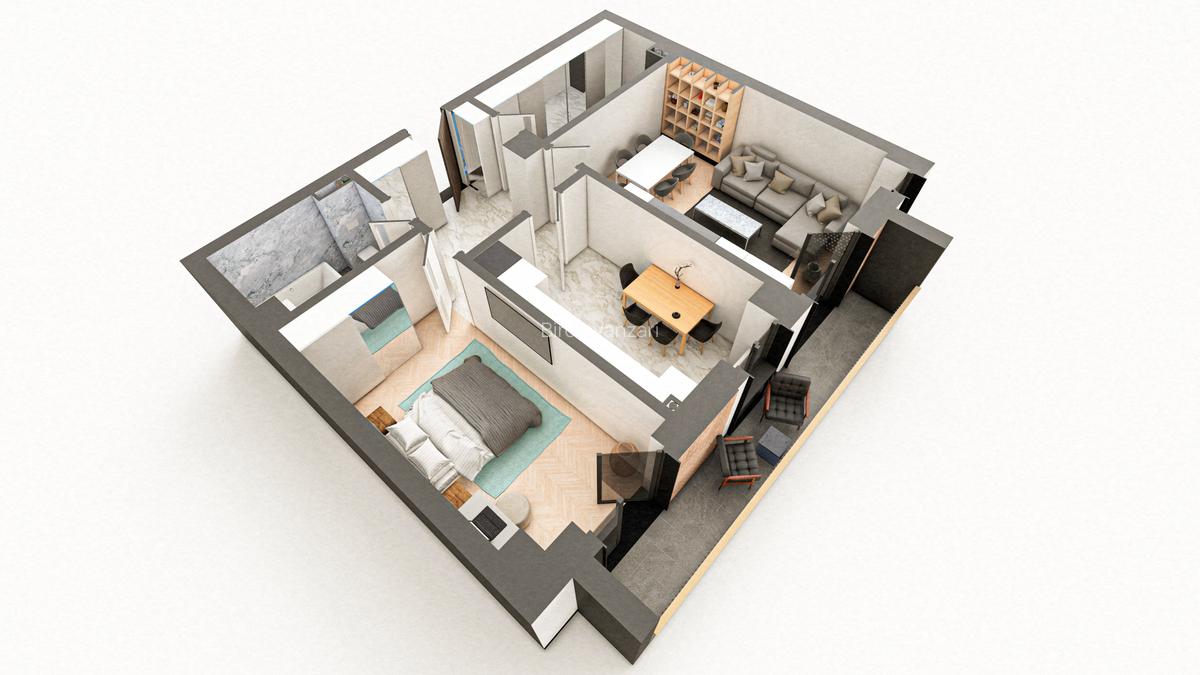 BRAUS CONFORT - Apartament Tip F – 2 Camere Decomandat - 4
