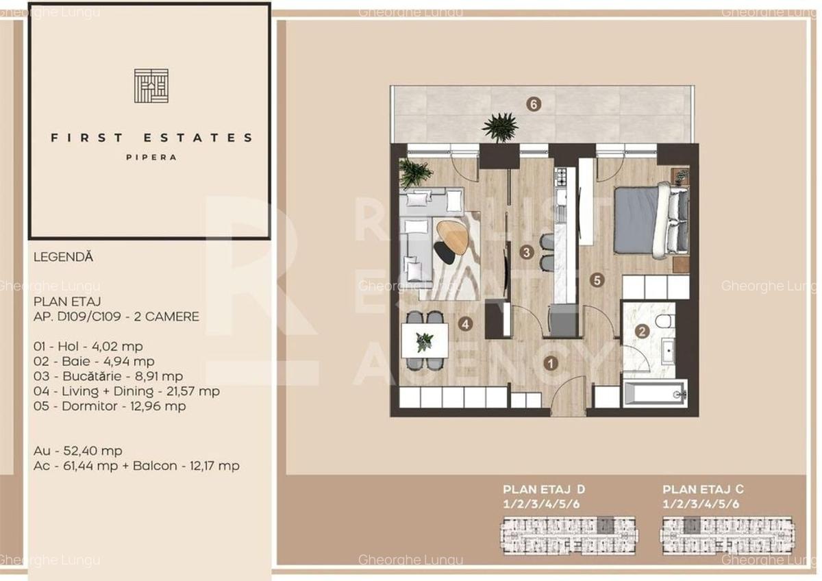 Pipera, apartament premium, 2 camere, parcare inclusă - 12