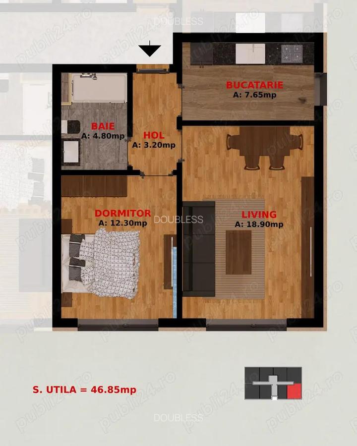 Garsoniere si Apartamente doua camere. Comision 0% - 12