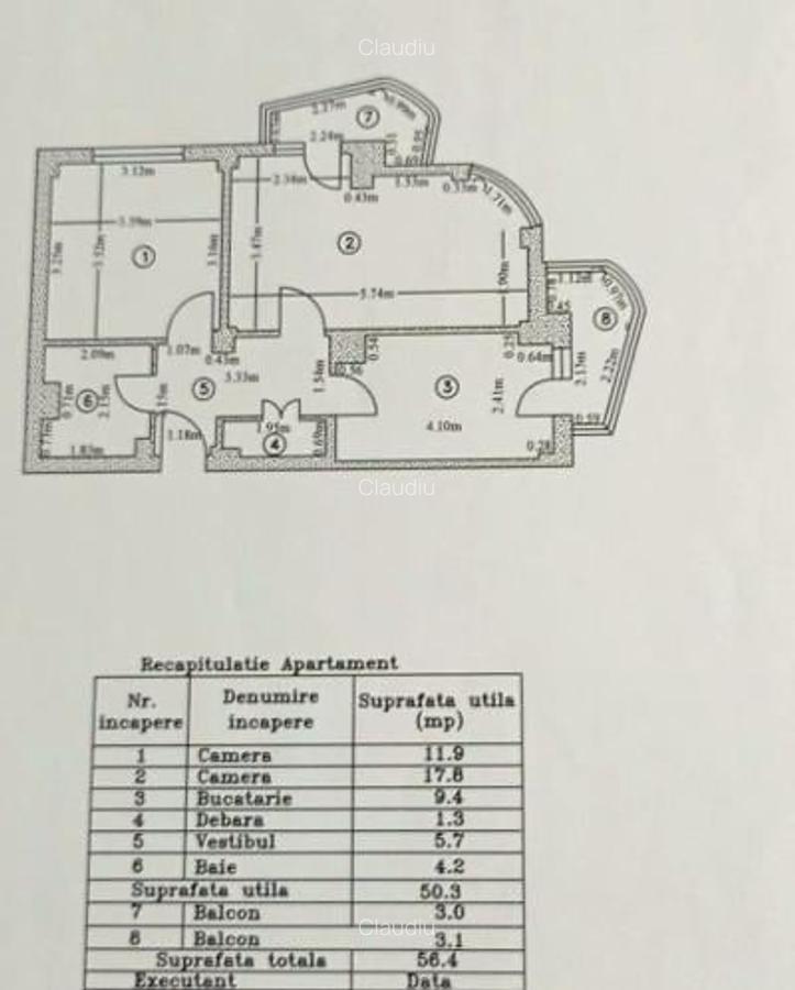 Apartament cu 2 camere decomandat în Aviației - 1