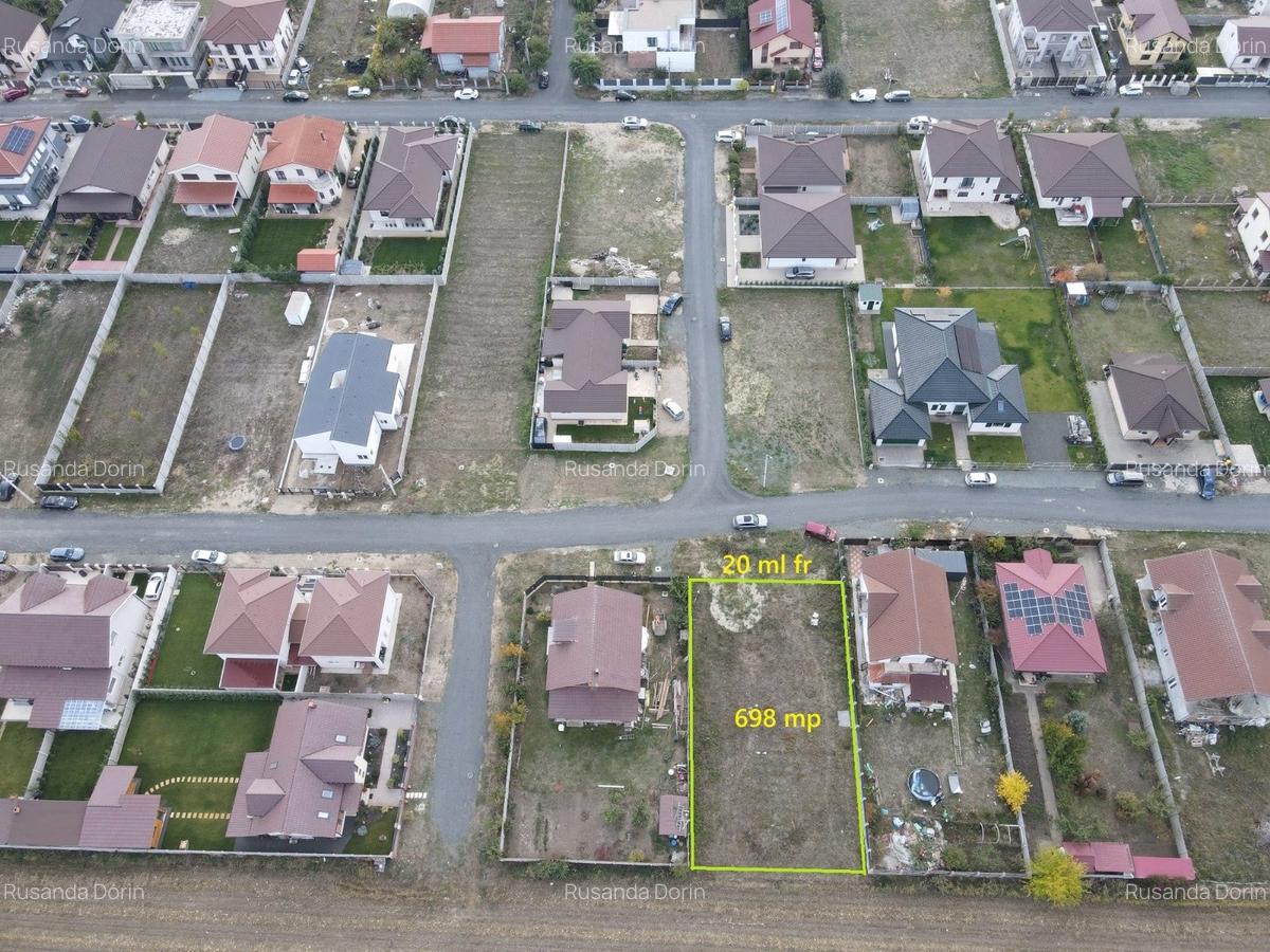 Teren în Cartier Europa /  Moșnița Nouă -698 mp- Comision 0% 105.000 Euro - 3