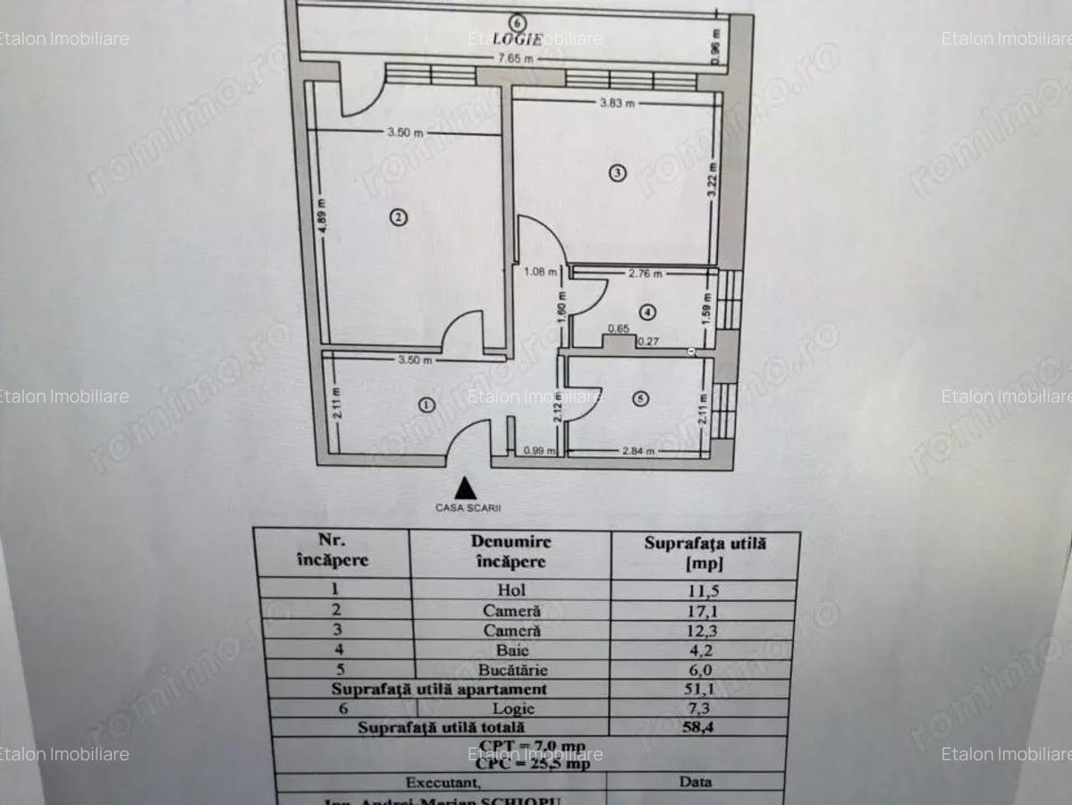 Apartament 2 camere decomandat, 59 mp utili, balcon 7m, Darmanesti - 13