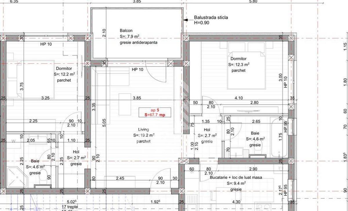 Oportunitate tva 9% apartament cu 3 camere si 2 bai etaju... - 1