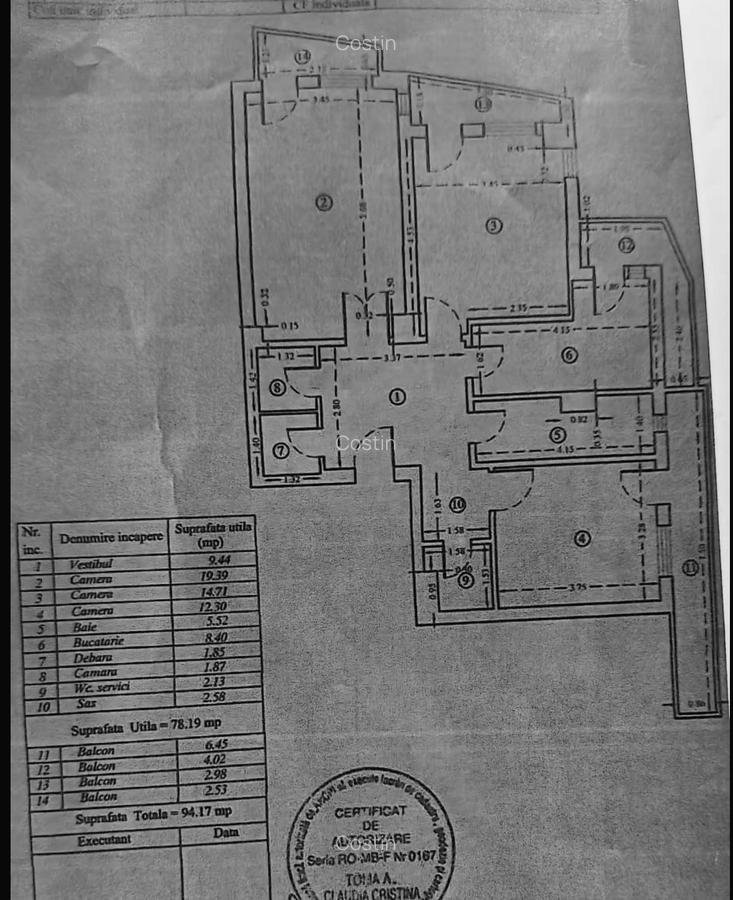 APARTAMENT 3 CAMERE 2/8 BL 1993 MONOLIT 90MP RENOVAT COMPLET  MOBILAT SI UTILAT - 9