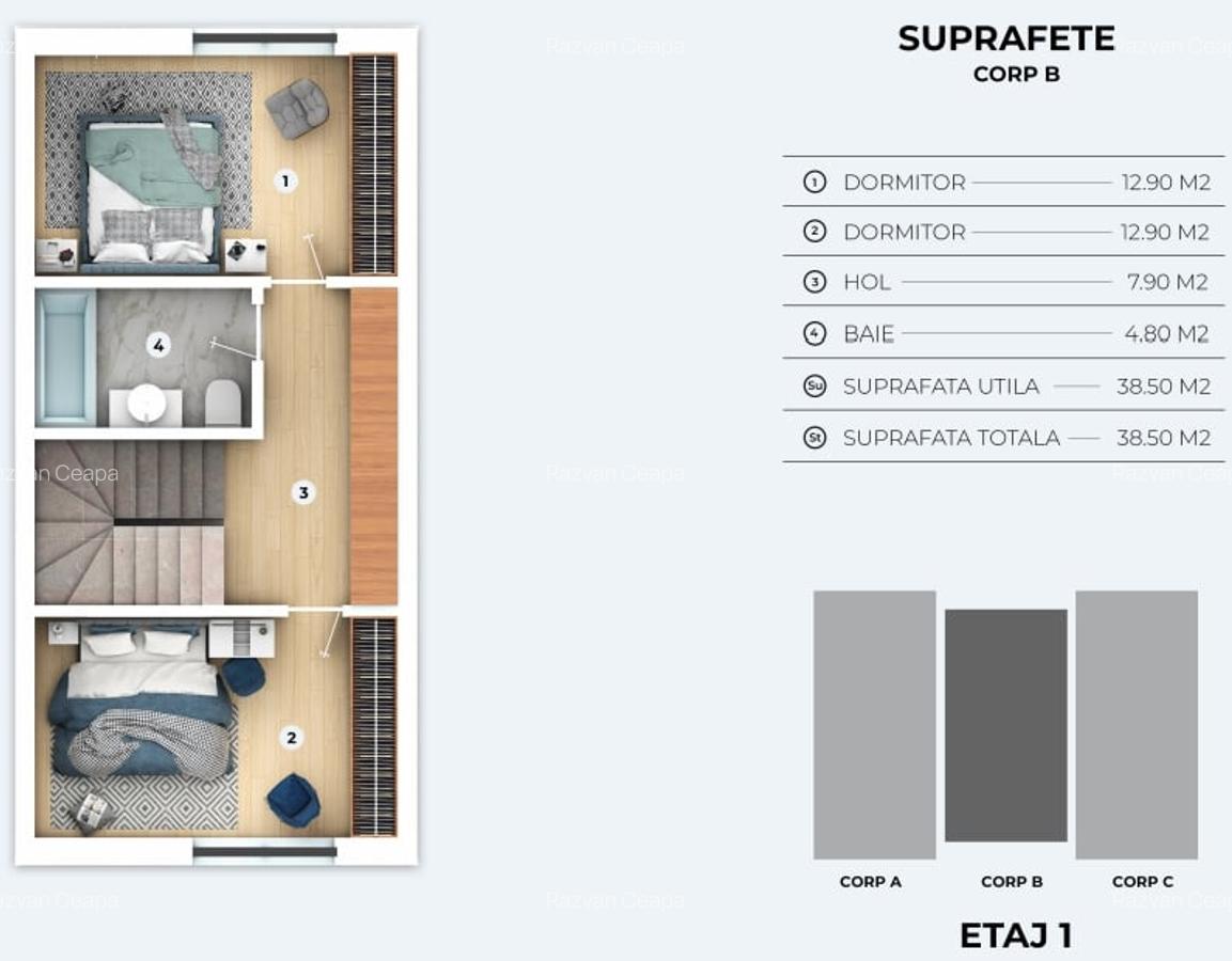 Triplex 4 camere | 0 comision | Otopeni Odai - Drumul Viilor - 10