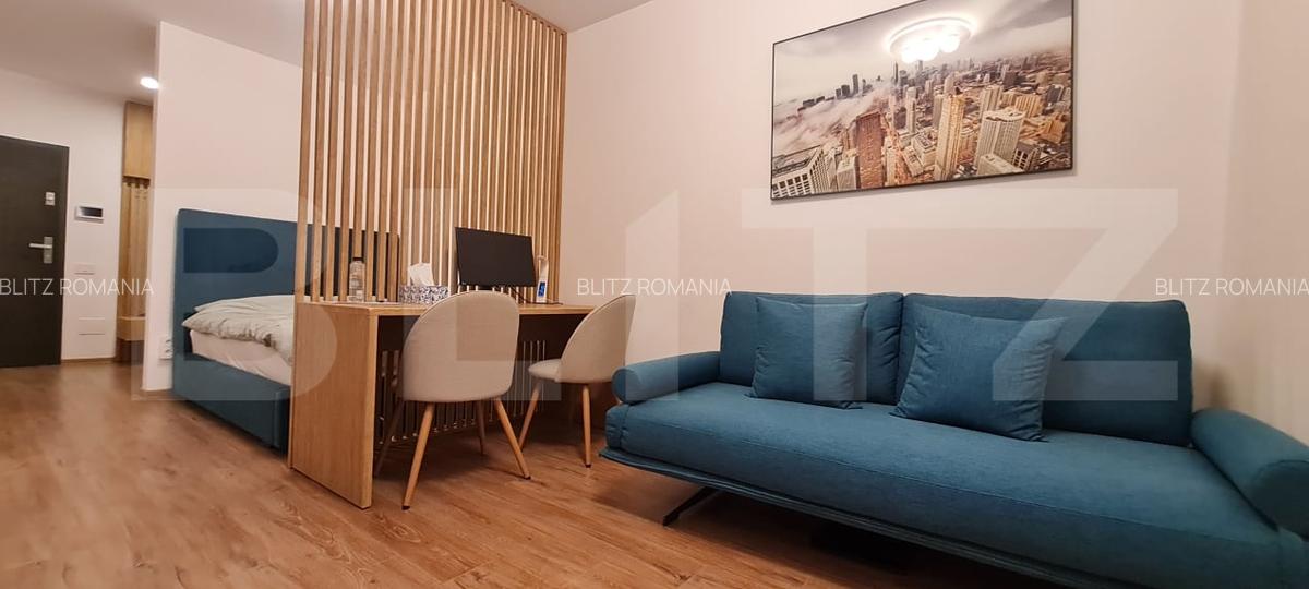Garsoniera moderna, mobilata lux - locatie excelenta, ideala pentru investitie! - 4 Garsoniera moderna, mobilata lux - locatie excelenta, ideala pentru investitie! - 4