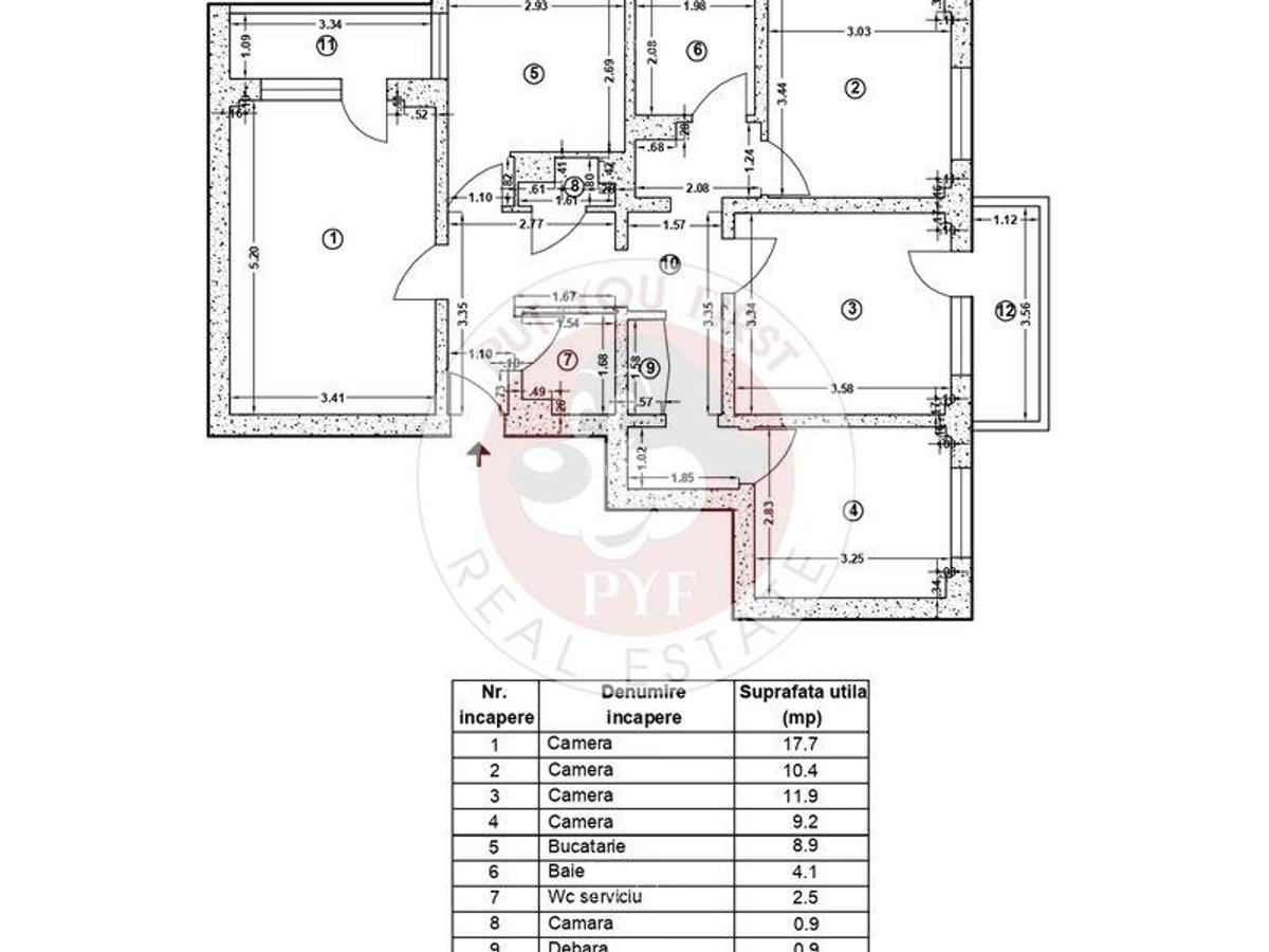 Tineretului | 4 camere | Decomandat | 89mp | B12268 - 1