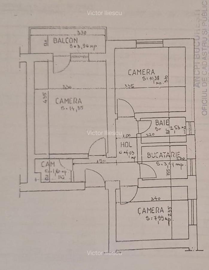 Apartament cu 3 camere decomandat, mobilat în Central - 10