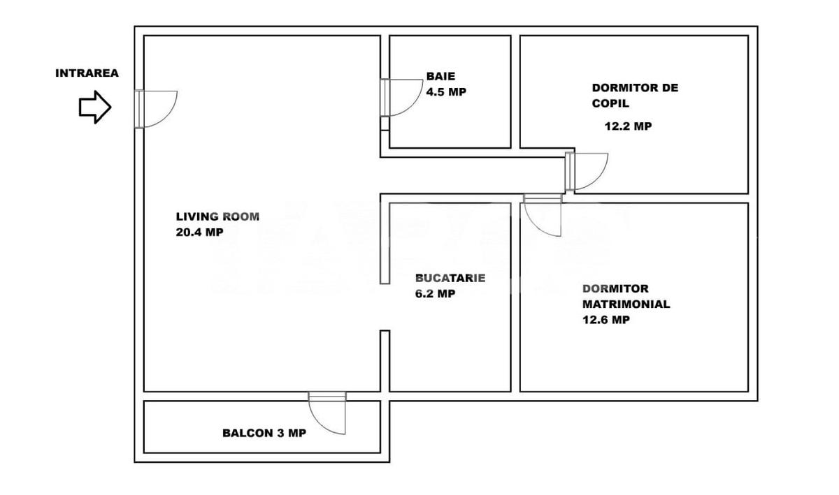 Apartament decomandat 3 camere loc de parcare pod cu echipamente sport - 4