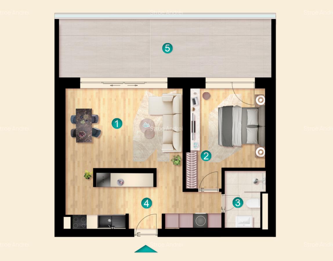 Apartament 2 cam Pipera Plaza iResidence - comision 0 - TVA inclus - 2