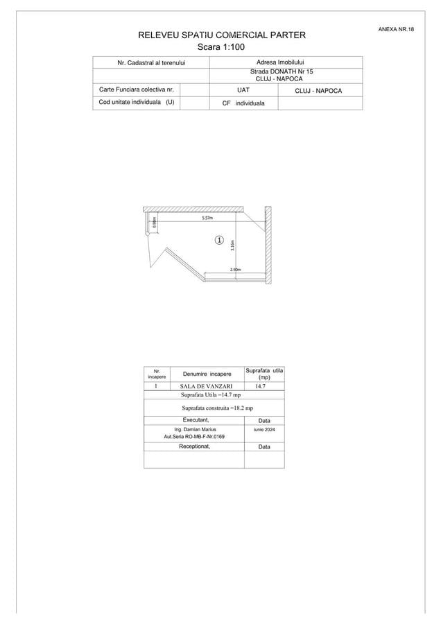 Spatiu comercial de inchiriat str. Donath Nr. 15, Cluj, pret negociabil - 1