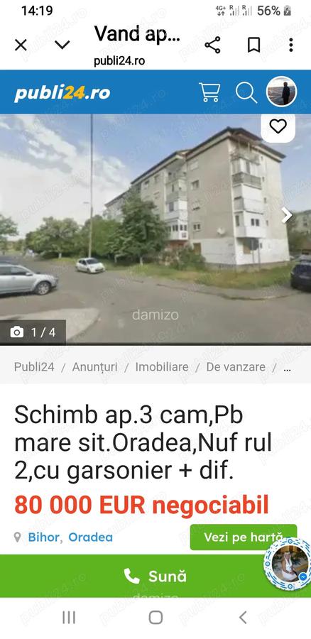 Vand 5 8 parte din ap.3cam. - 1
