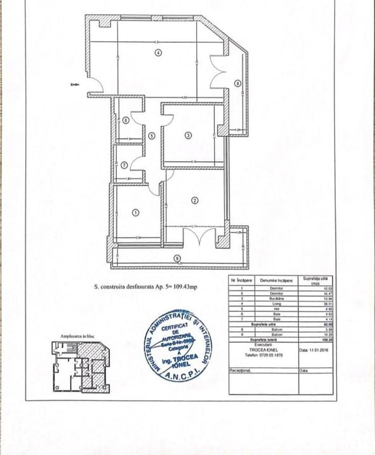Militari Veteranilor de vanzare apartament 3 camere bloc nou - 11