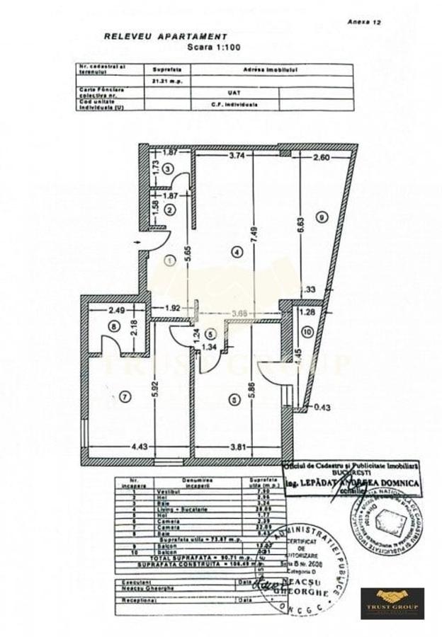 Apartament 3 camere Cismigiu | imobil 2007 | inchiriat- ideal investitie - 12