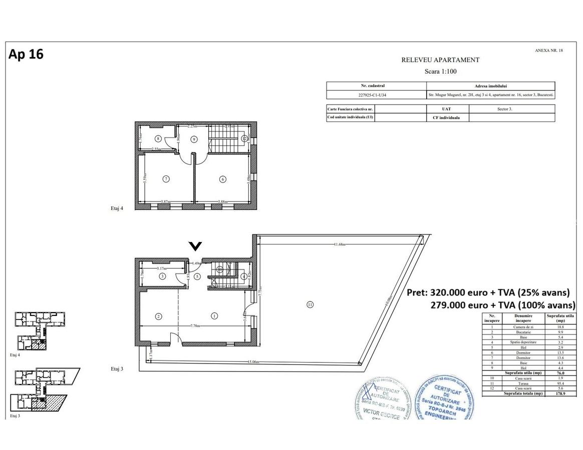 Dezvoltator 0% comision - Duplex NOU P+6 Timpuri Noi - Minulescu + terasa 95 mp - 21