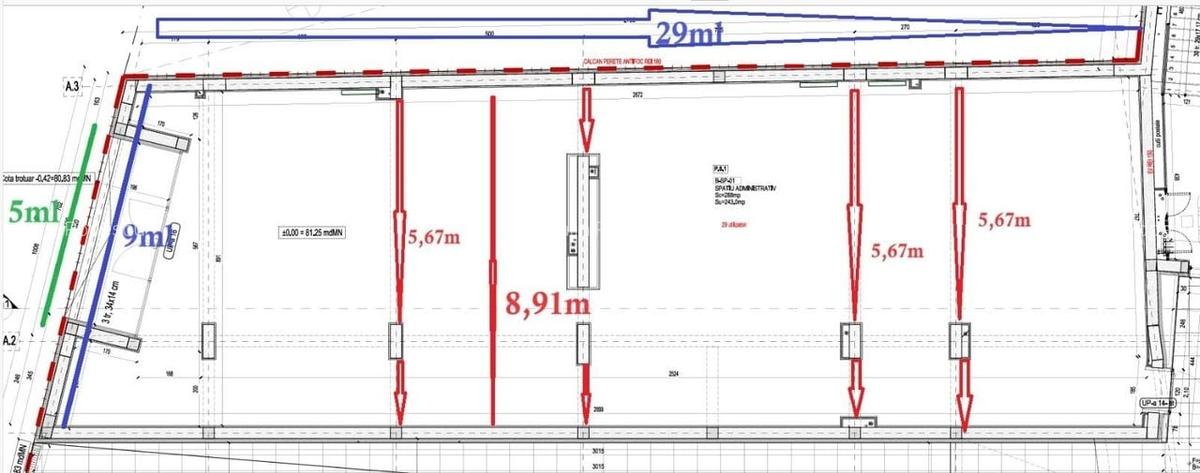 Spațiu comercial, 243 mp în P-ța Galați - 3