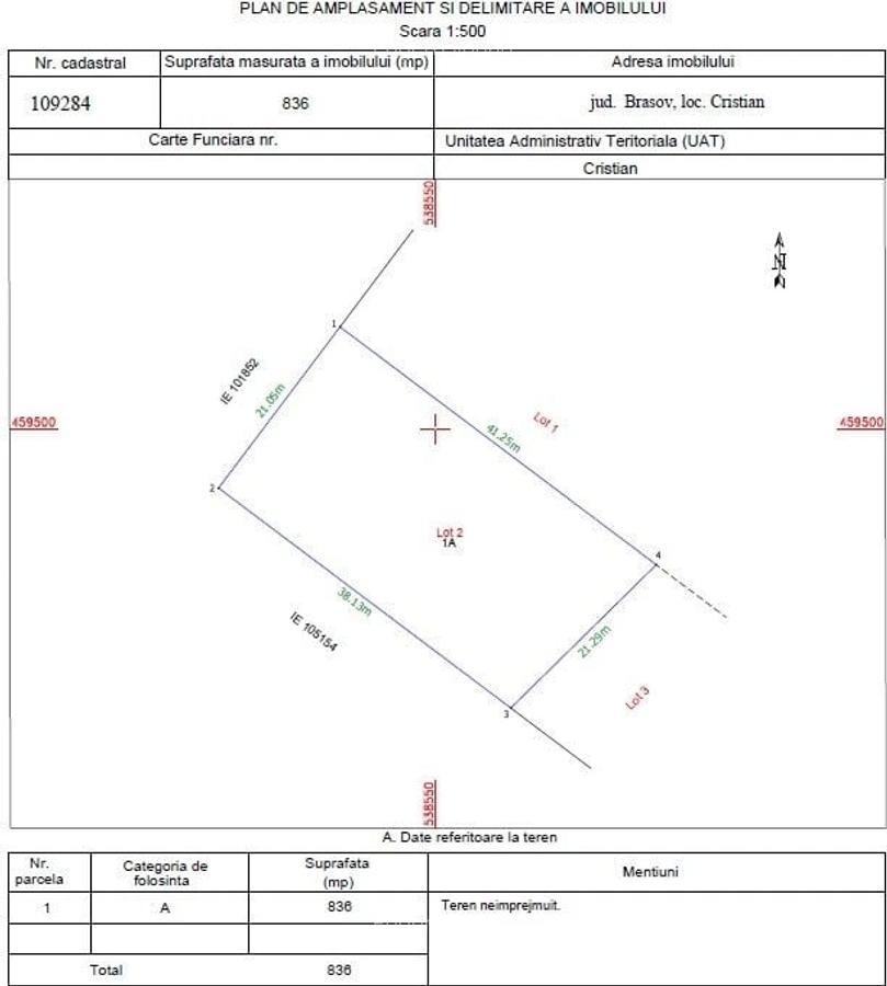 Teren Construcții intravilan de 836 mp, în Cristian - 9