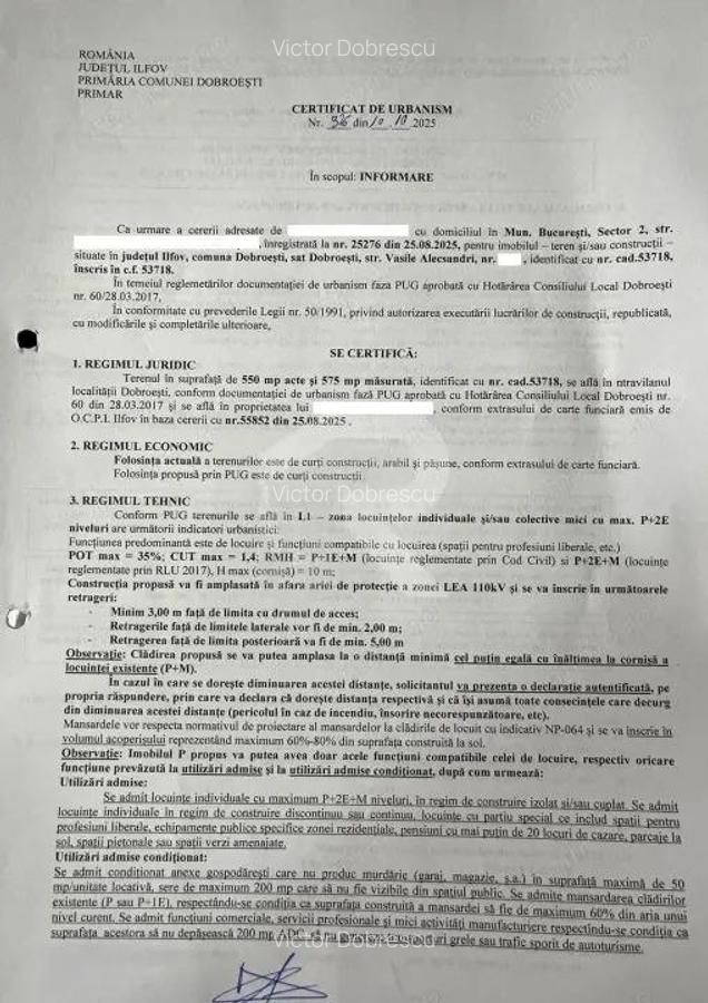 DE VANZARE TEREN + CASA in Dobroestiul (Vechi) - 1