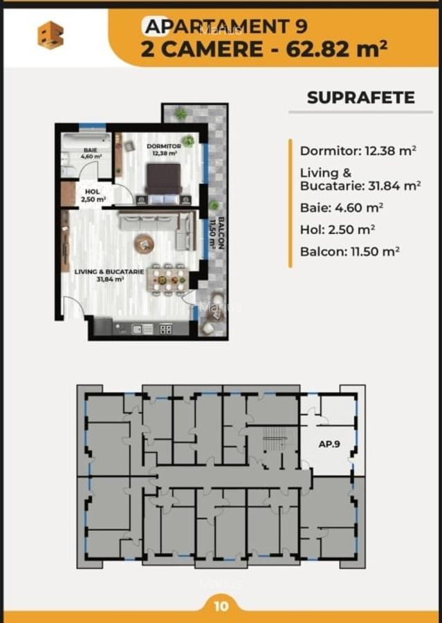 Apartamente 2/3/4 camere cu locuri de parcare incluse in bloc nou PREMIUM - 3