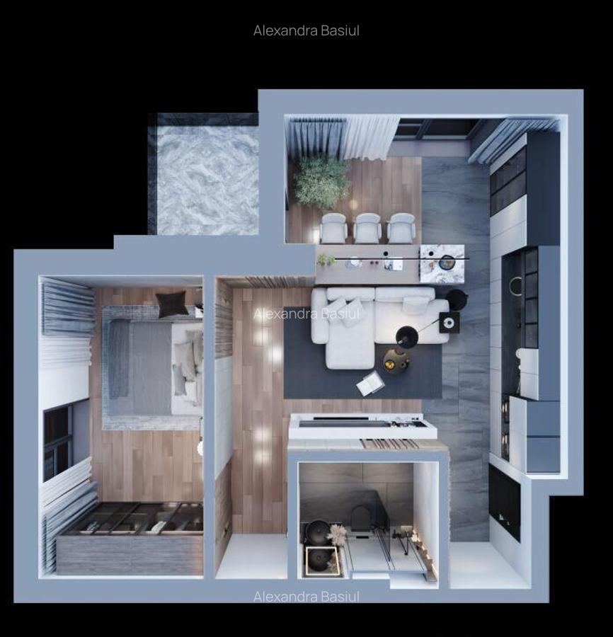 APARTAMENT CU 2 CAMERE, OPEN SPACE, PODUL DE FIER, ROSETTI - 4