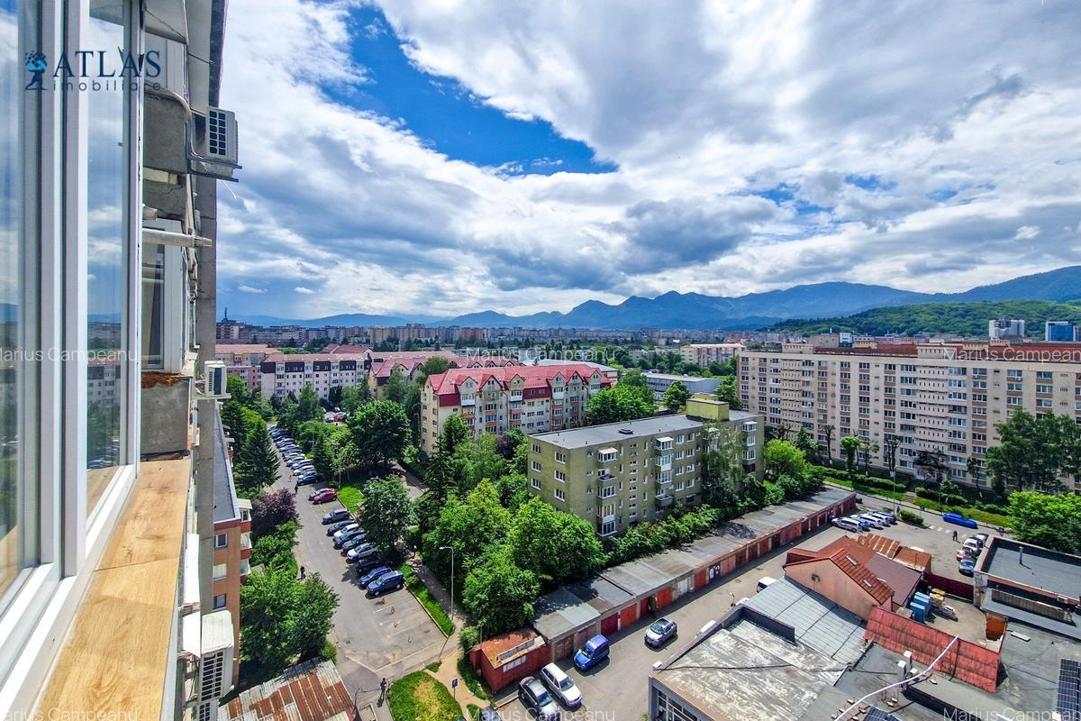 Vedere catre tot Brasovul, calduroasa, etaj 11, investitie, dotata, comision 0% - 6