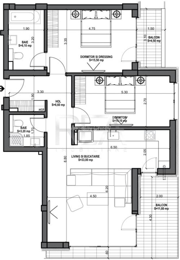 3 camere 94,80 mp in Mosilor la 8 min Metrou Obor - 1 3 camere 94,80 mp in Mosilor la 8 min Metrou Obor - 1