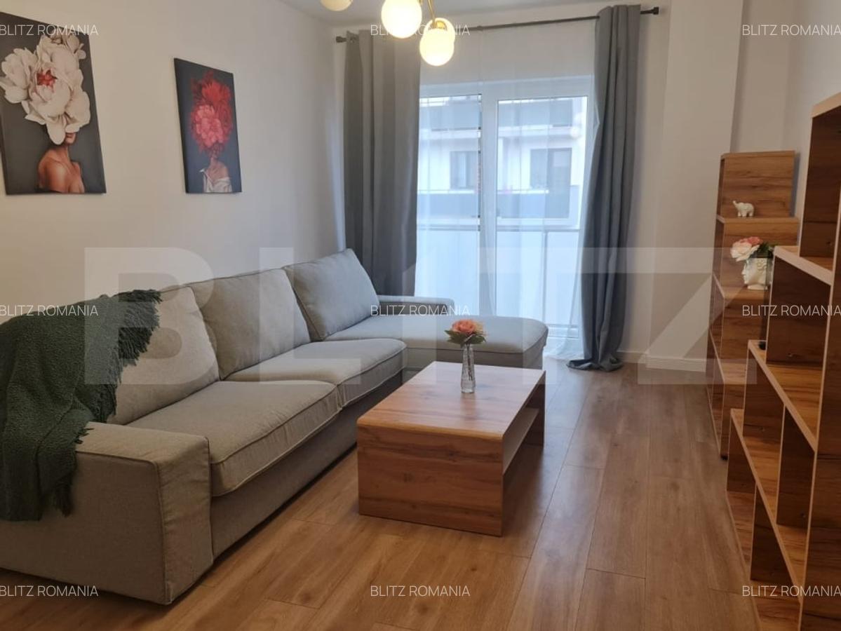 Apartament decomandat, mobilat si utilat, parcare, zona Terra - 1
