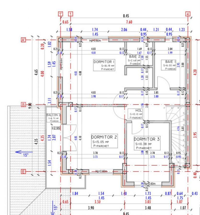 Casa individuala 109 mp utili, 400 mp teren, semifinisata, z - 12