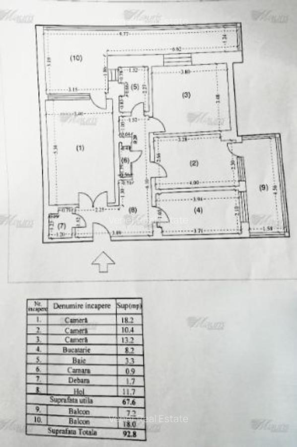 3 Camere 2 balcoane 92 mp etaj 2 Pantelimon Mega Mall Arena Nationala Comision 0% cumpărător. - 10
