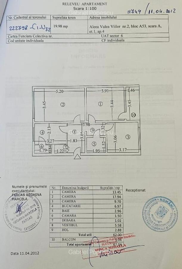 Proprietar vând apartament 3 camere dec. et. 1/4, Romancierilor, Drumul Taberei - 3