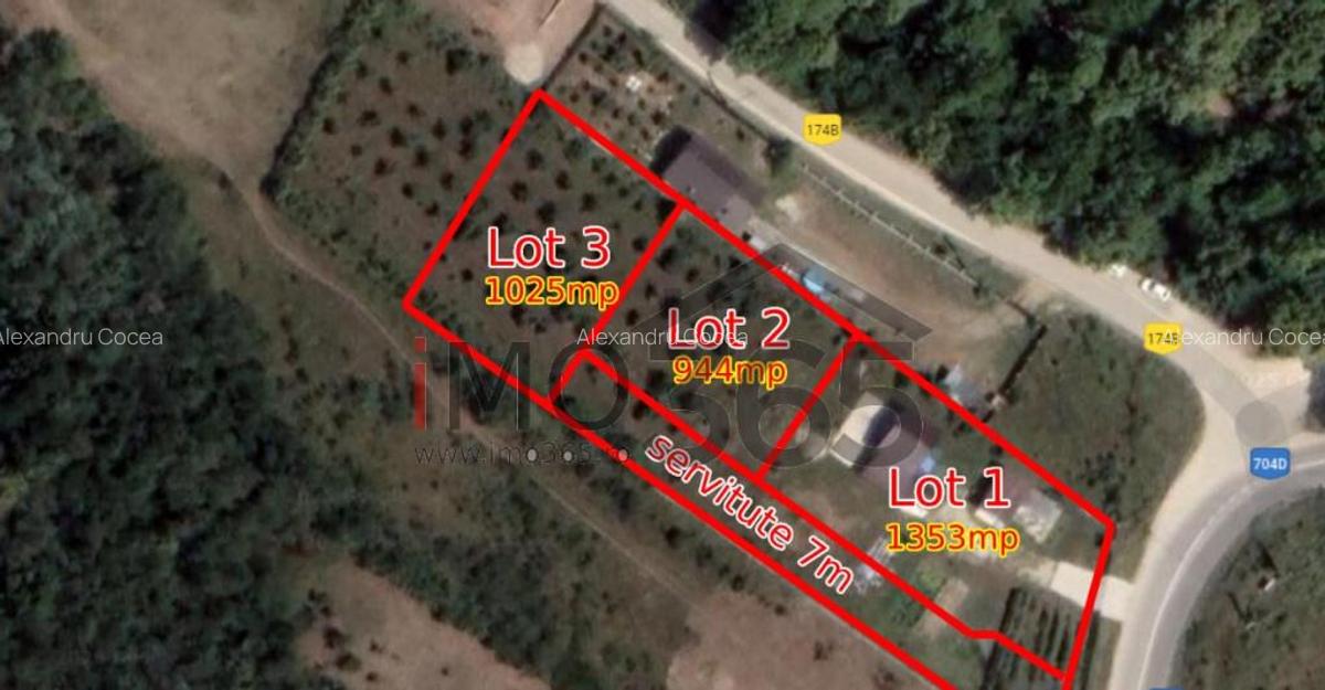 Teren Lupueni - Babana - intravilan 1025mp - 2