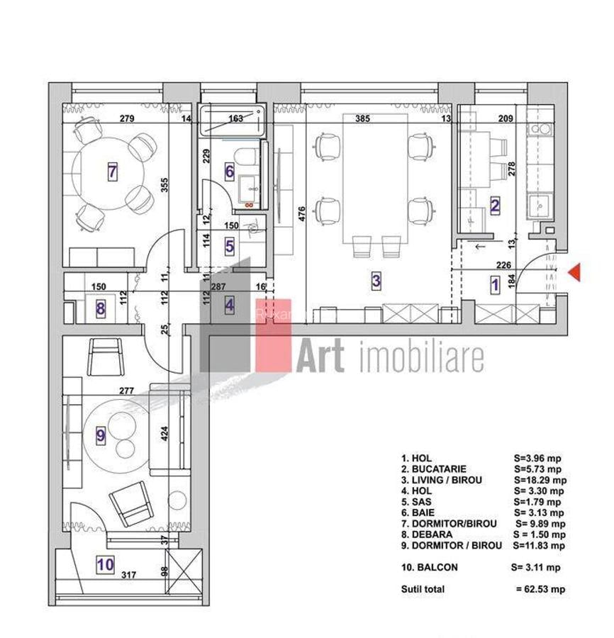 Oferim spre vanzare apartament superb de 3 camere, in Dru... - 8 Oferim spre vanzare apartament superb de 3 camere, in Dru... - 8